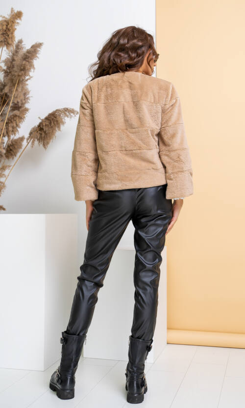 Елегантна Еко Шубка "Мороз" 20200 Бежева