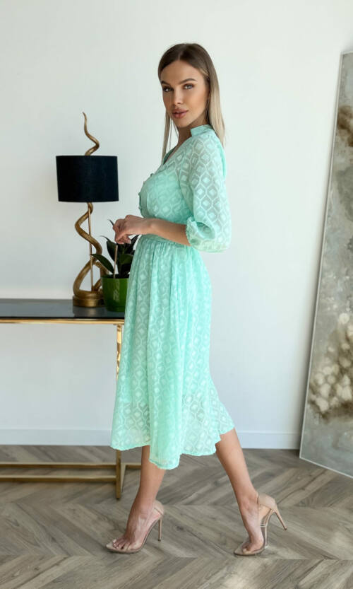 Коктейльна Сукня "Elegant Charm" 22024 М'ятна
