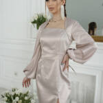 Коктейльна Сукня “Витончений Вечір” 23018 Бежева