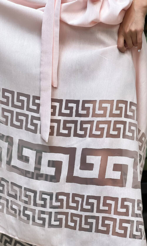 Літня Сукня Льон Органза 22042 Рожева