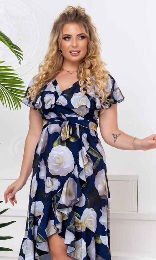 Літня Сукня Запах Софт 20093 Синя