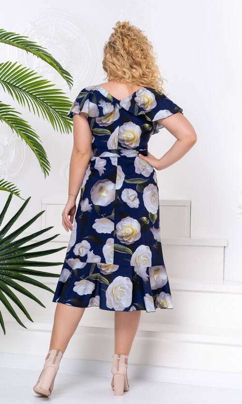 Літня Сукня Запах Софт 20093 Синя