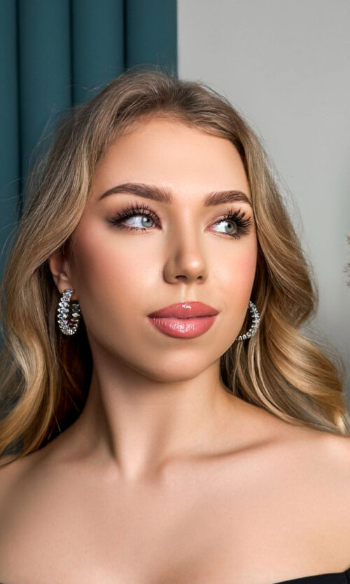 Сережки-Кільця Стрази для Вечірнього Образу