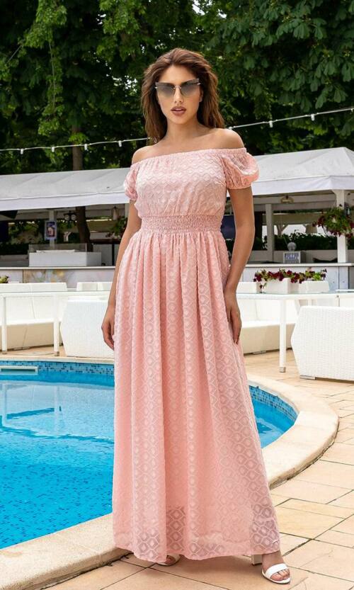 Літня сукня з відкритими плечима 21069 Фрезова