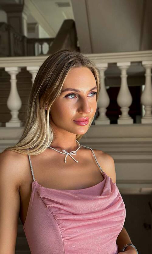 Колье из Жемчуга Бант 23553 Серебристое