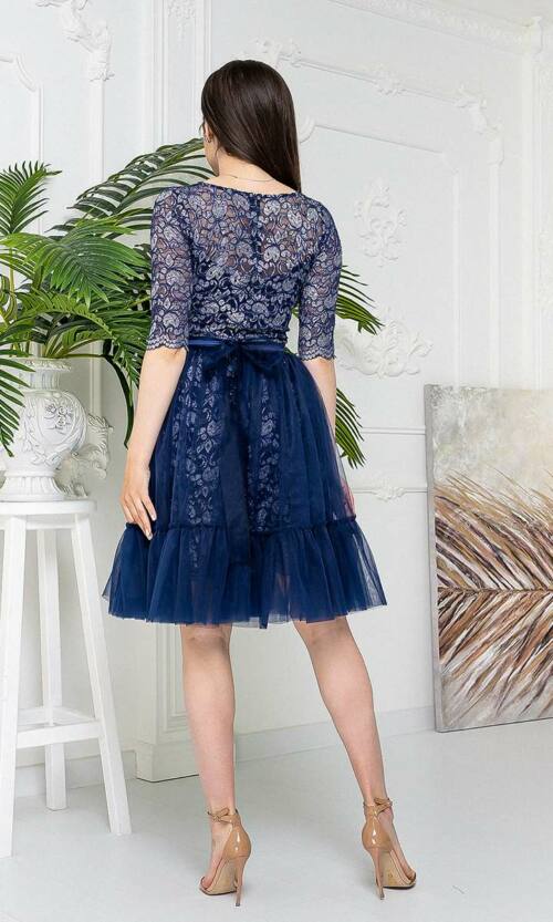 Коктейльне плаття 21037 Синій