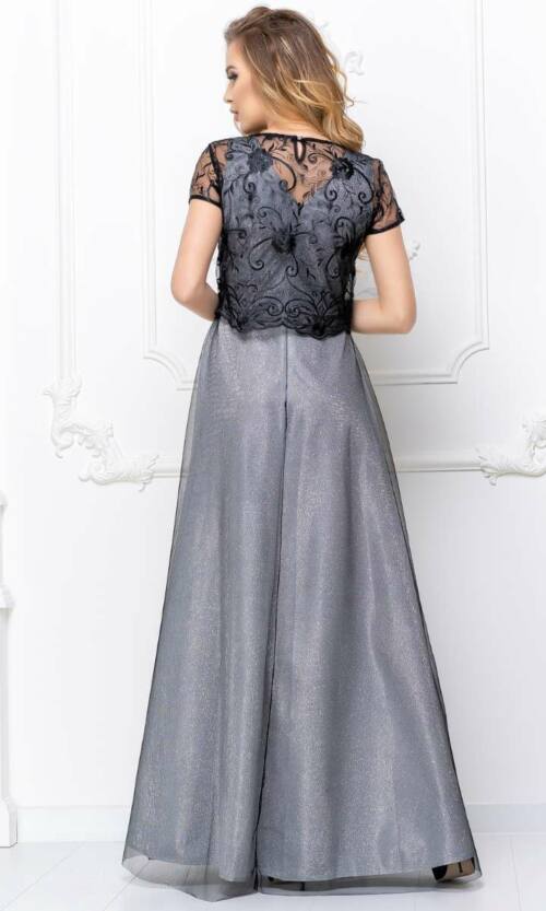 Чорна Вечірня сукня двійка люрекс 20054