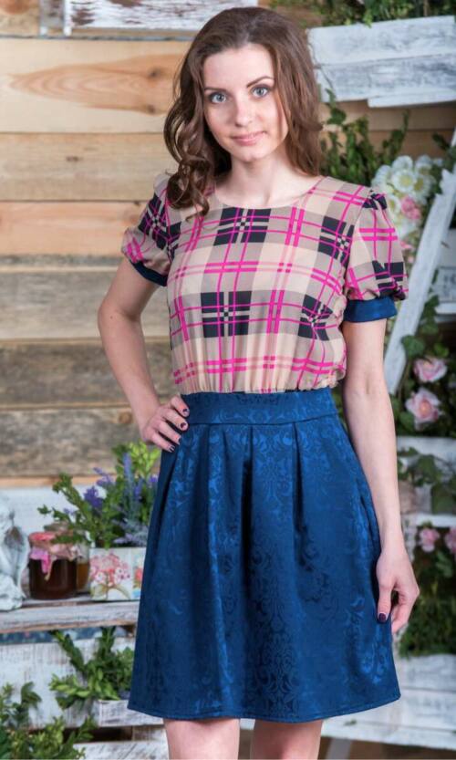 Повсякденне плаття 5078e Бежевий