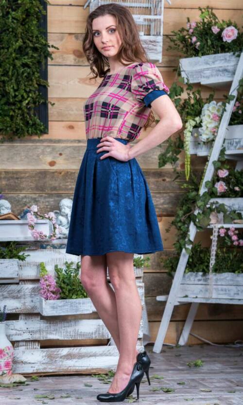 Повсякденне плаття 5078e Бежевий