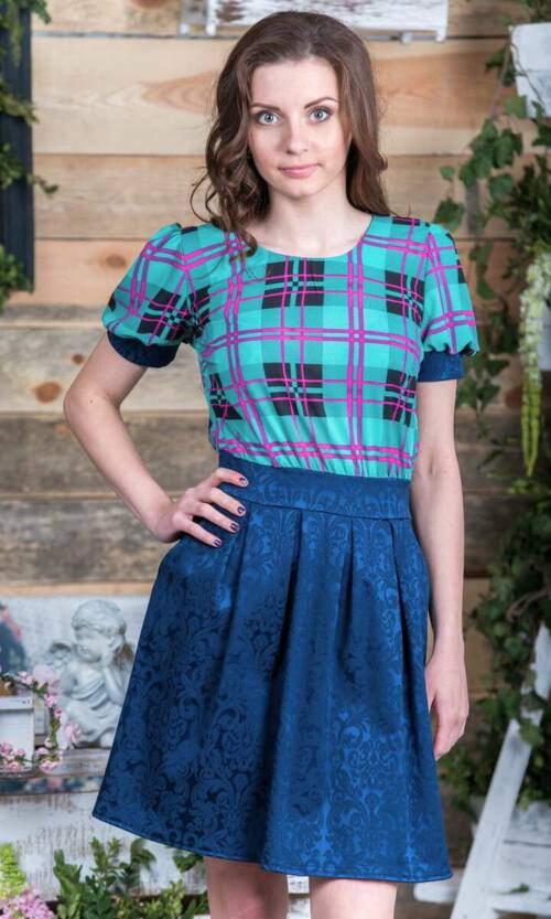 Повсякденне плаття 5078e Бірюза