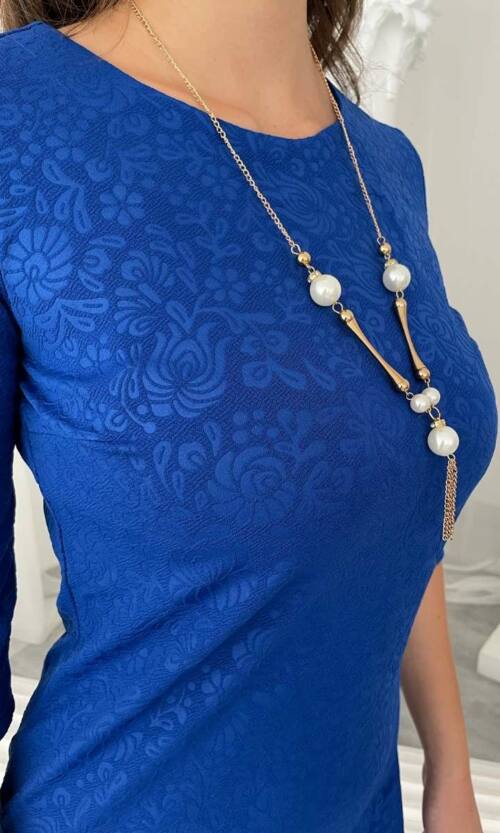 Електрик Коктейльна сукня футляр намисто 5230