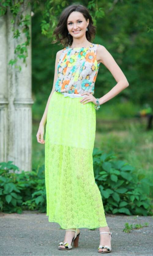 Повсякденне плаття 4166e Салатовий