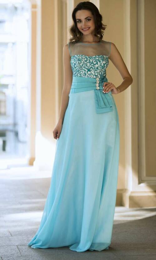 Повсякденне плаття 5038e Блакитний