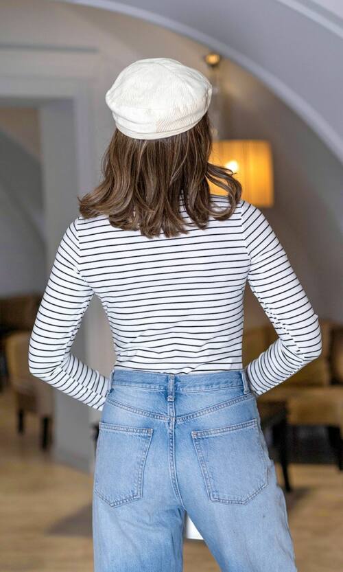 Боди Полоска Ангора Трикотаж 24123 Молочный