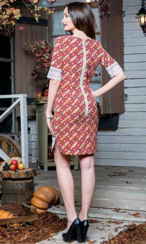 Повсякденне плаття 6188e Теракотовий