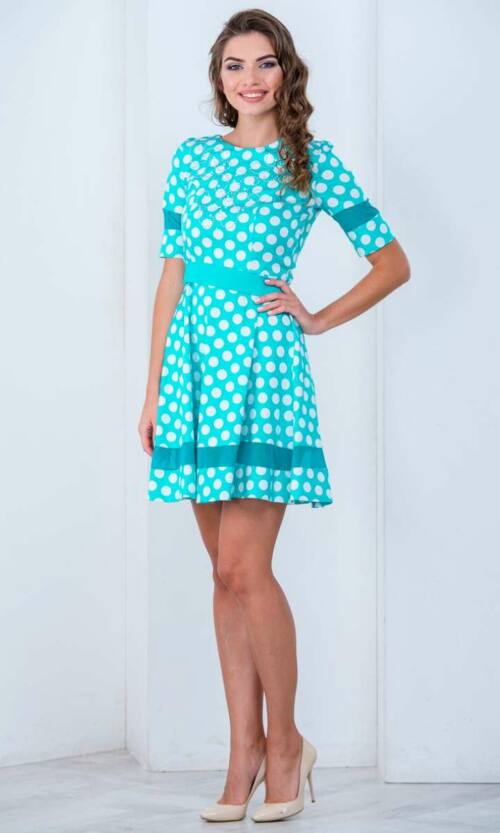 Повсякденне плаття 6036e Бірюза