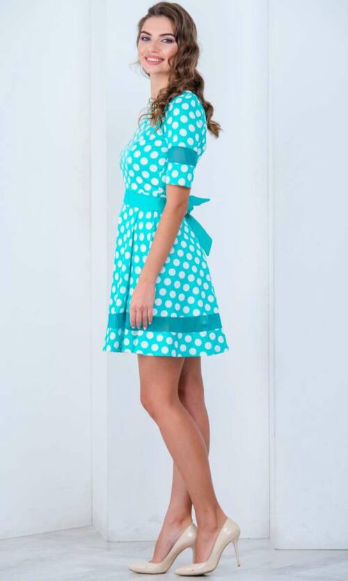 Повсякденне плаття 6036e Бірюза