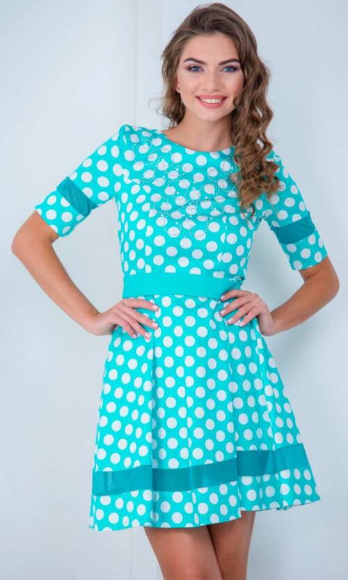 Повсякденне плаття 6036e Бірюза