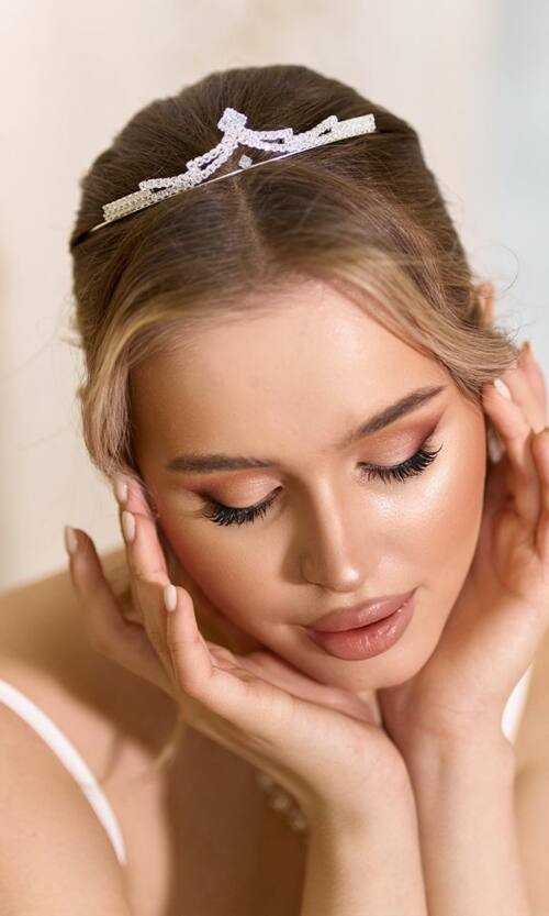 Діадема Стрази Біжутерія 25512 Срібляста