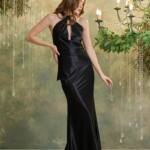 Вечірня Сукня Декольте Максі 25011 Чорна