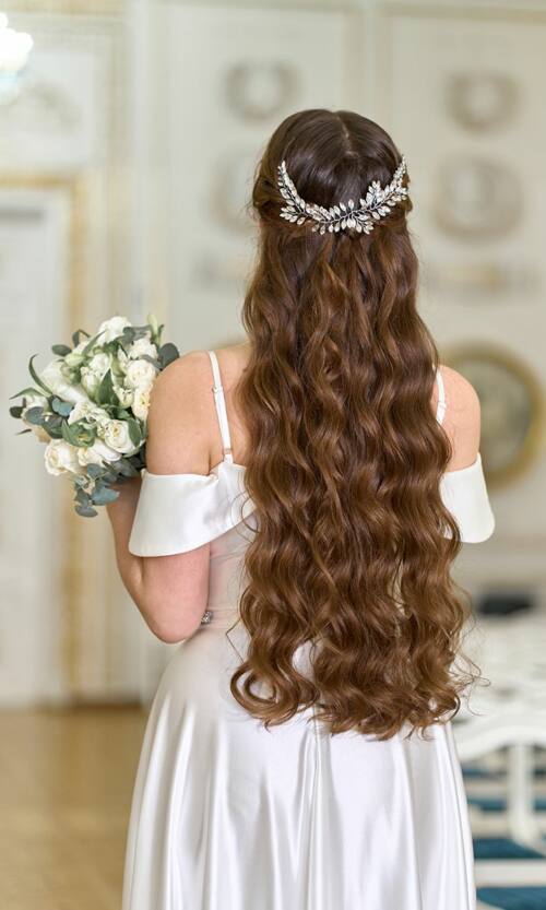 Украшение Для Прически Бижутерия 25514 Серебристое