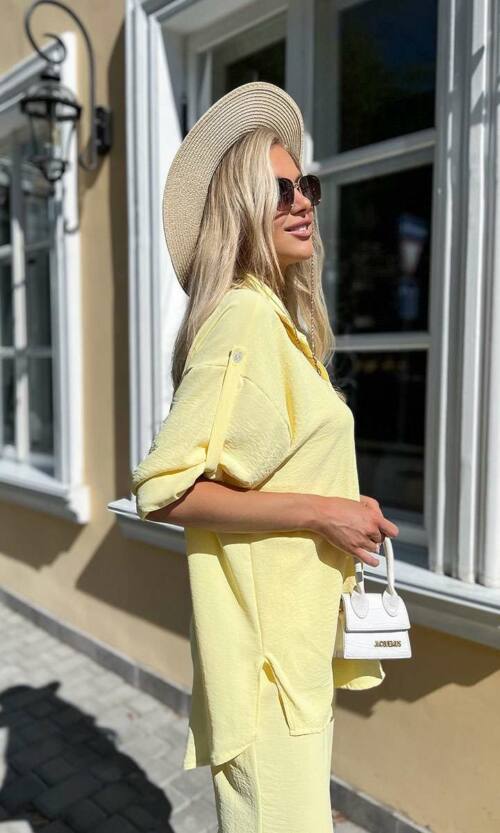 Сорочка "Summer Suit Elegance" 22029 Жовта