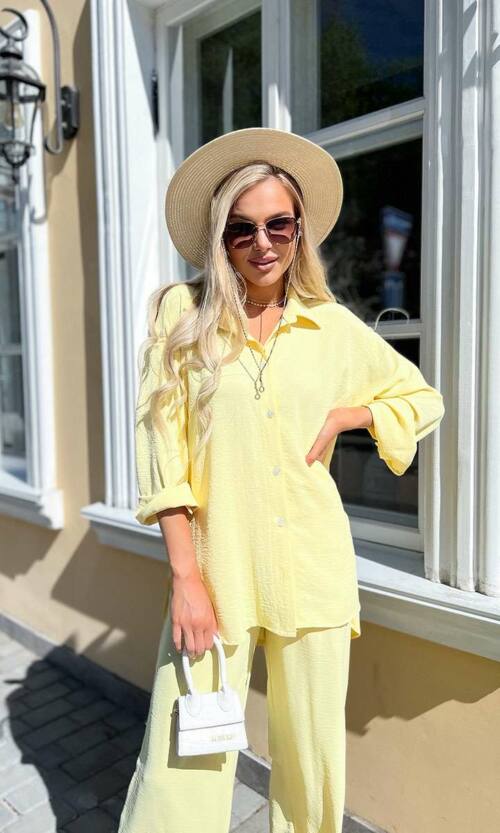 Сорочка "Summer Suit Elegance" 22029 Жовта