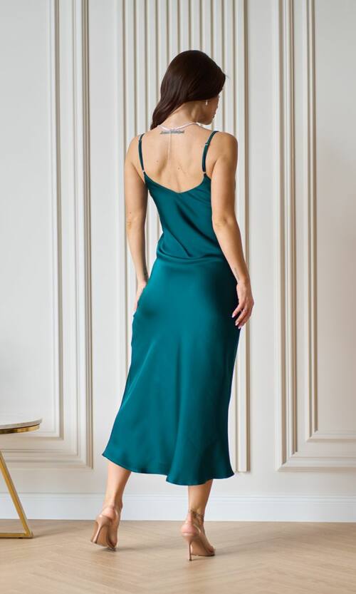 Коктейльна Сукня Slip Dress 25027 Зелена