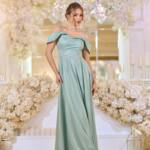 Вечірня сукня Шифон Блиск Максі 25038 М’ятна