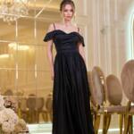 Вечірня сукня Шифон Блиск Максі 25038 Чорна