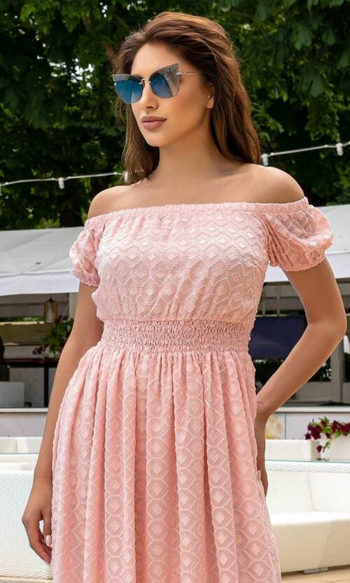 Літня сукня з відкритими плечима 21069 Фрезова