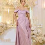 Вечірня сукня Шифон Блиск Максі 25038 Лавандова