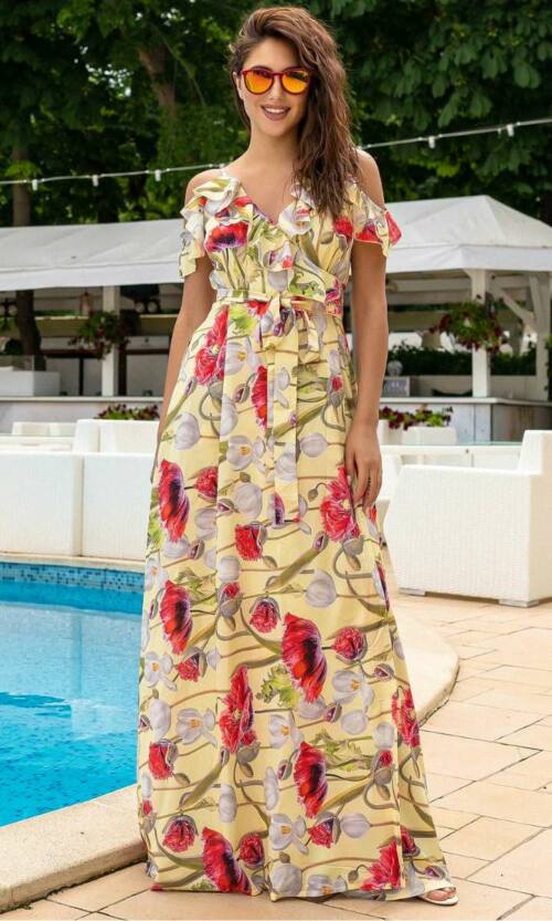 Повсякденне плаття 8086e Жовтий