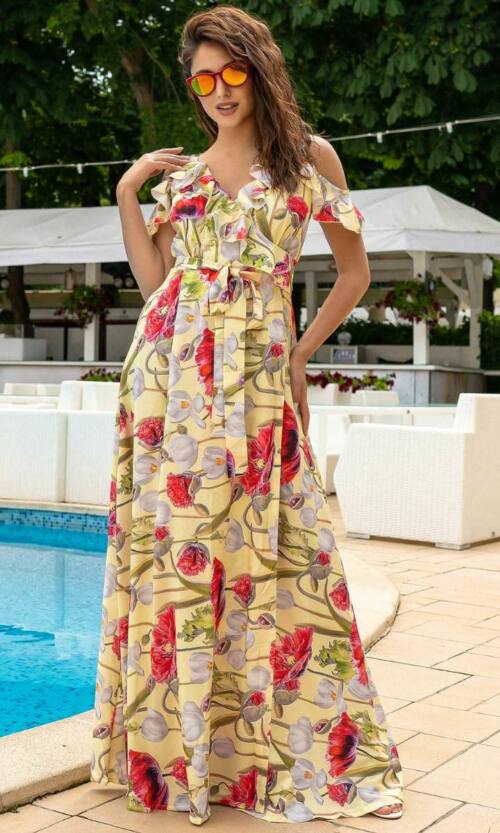 Повсякденне плаття 8086e Жовтий