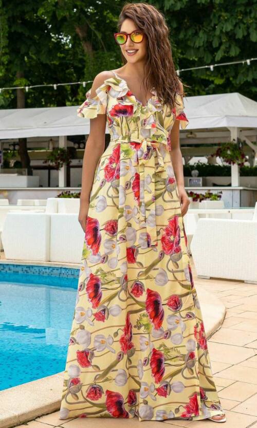Повсякденне плаття 8086e Жовтий