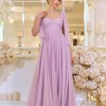 Вечірня Сукня Ліф Корсет Максі 25041 Лавандова