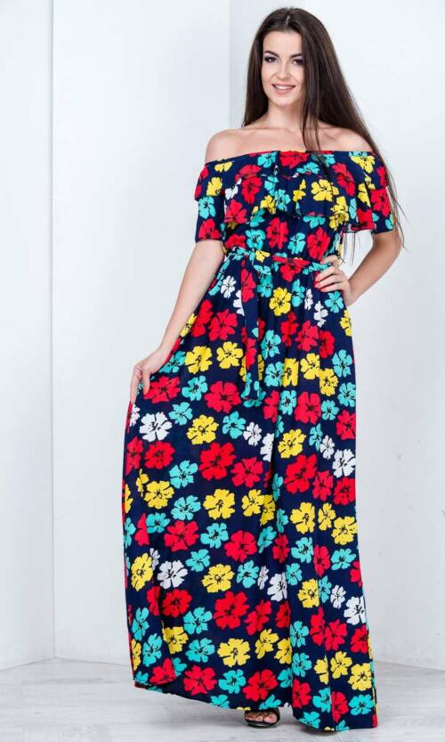 Повсякденне плаття 6161e Синій