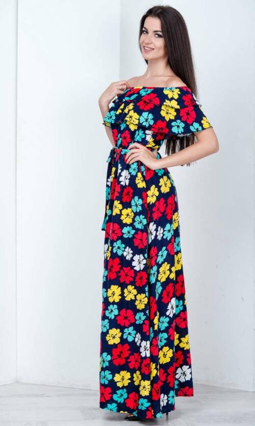 Повсякденне плаття 6161e Синій