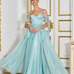 Вечірня Сукня Ліф Корсет Максі 25041 М’ятна