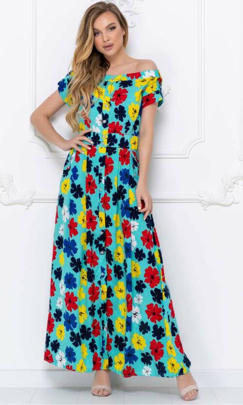 Повсякденне плаття 5143e М'ятний