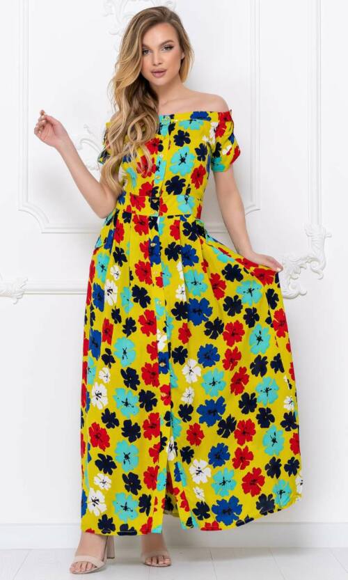 Повсякденне плаття 5143e Гірчиця