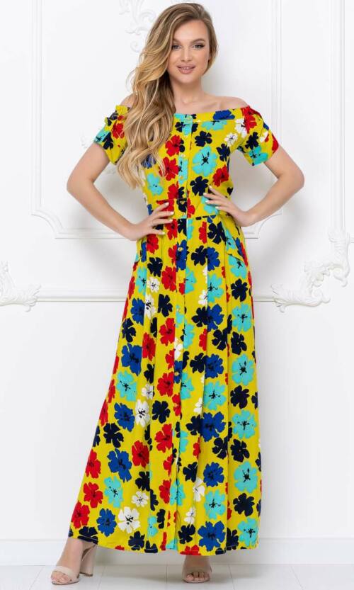 Повсякденне плаття 5143e Гірчиця