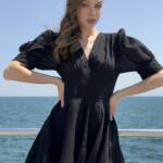 Повсякденна Сукня Прошва Шорти 25047 Чорна