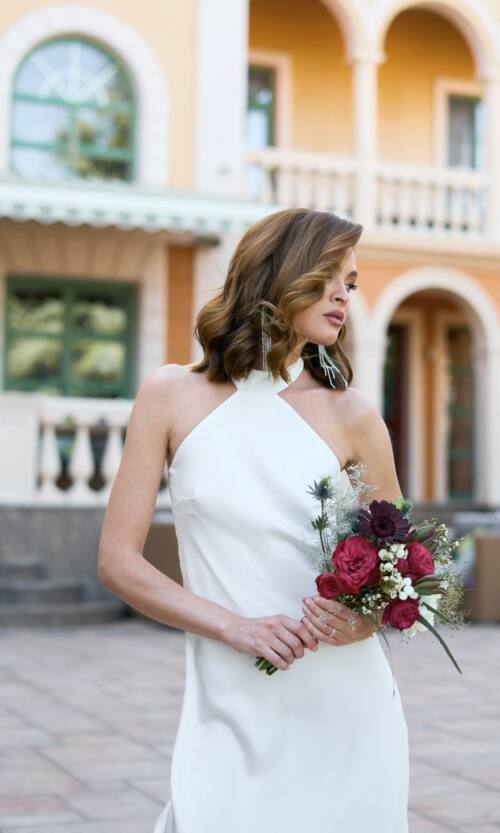 Вечернее Платье Комбинация Шелк Макси 25056 Молочное