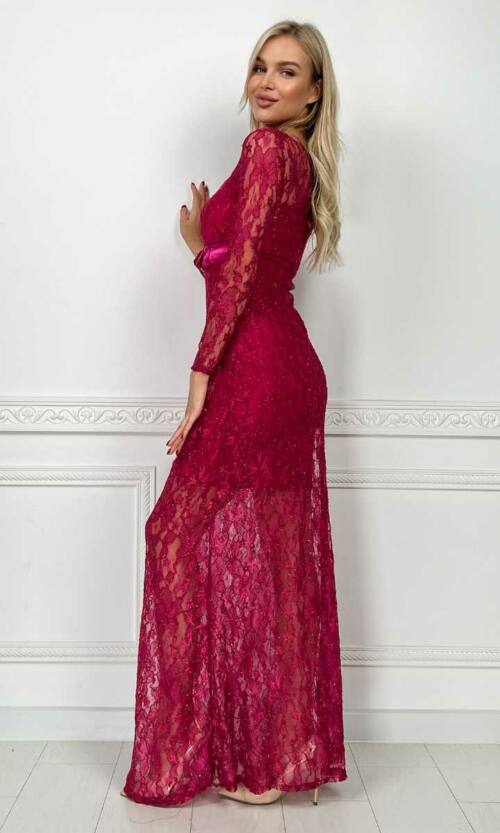 Вечірня сукня 4378e Малиновий