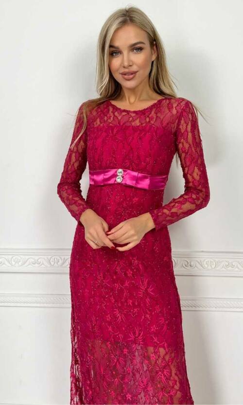 Вечірня сукня 4378e Малиновий