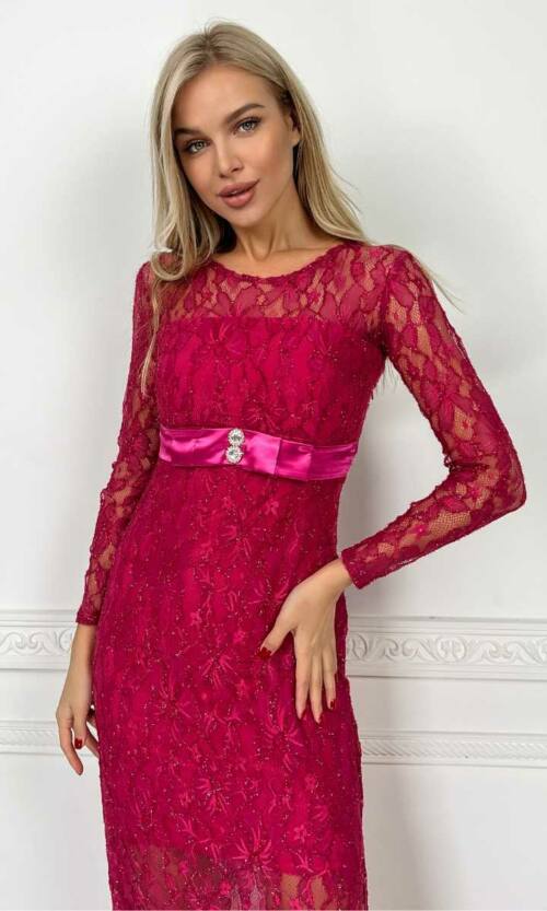 Вечірня сукня 4378e Малиновий