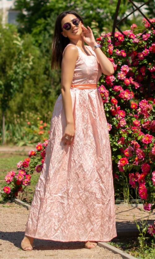 Вечірня сукня 6133e Персиковий