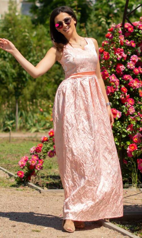 Вечірня сукня 6133e Персиковий