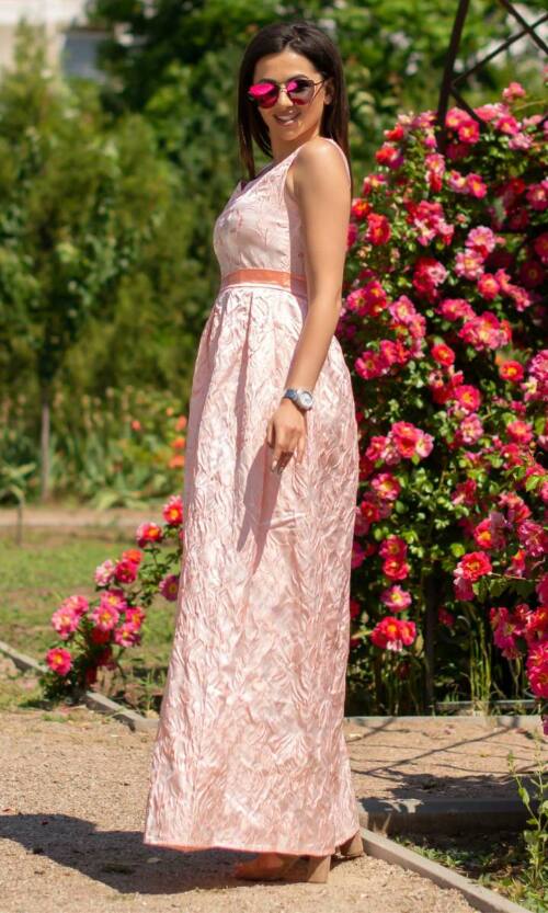 Вечірня сукня 6133e Персиковий